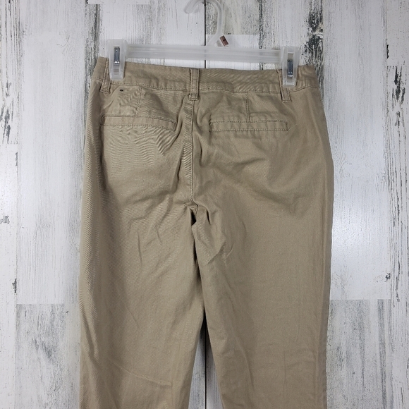 Aeropostale skinny dark tan khakis uniform pants women's size 0 - Picture 5 of 11